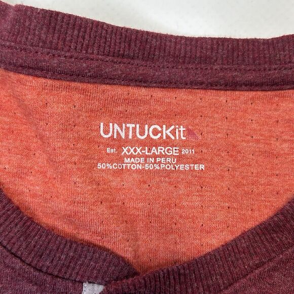 Untuckit Urey Grassi 40983 Long Sleeve Henley Shirt Men’s Size 3XL Button Lot 2 - Picture 8 of 14